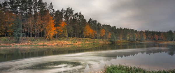 Circles in the Neris River